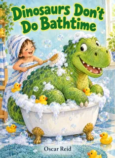 Dinosaurs Don’t Do Bathtime by Oscar Reid – book cover