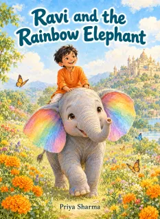 Ravi and the Rainbow Elephant by Priya Sharma – book cover